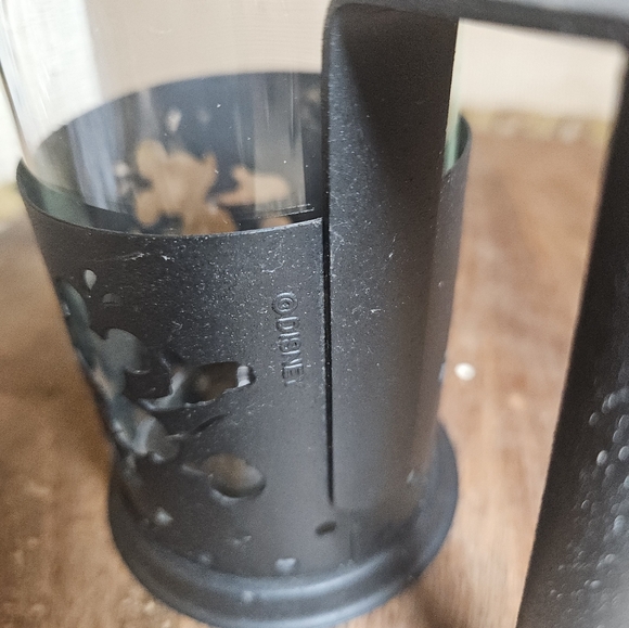 Disney Mickey Mouse Black Cup French Press metal and glass 12 Oz - Picture 8 of 11